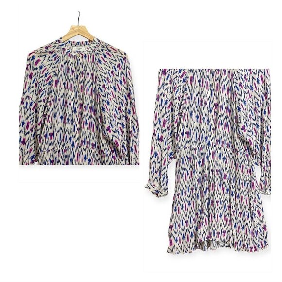 Isabel Marant Etoile Amandine Mini Dress, Size 40ER/US8, New with Tag - Picture 7 of 16